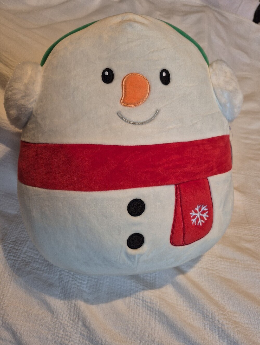 Squishmallow 12" Manny The Snowman holiday plush toy NWT from Adult collection